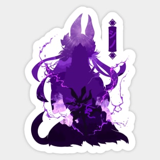 GENSHIN IMPACT CYNO NEGATIVE SPACE Sticker